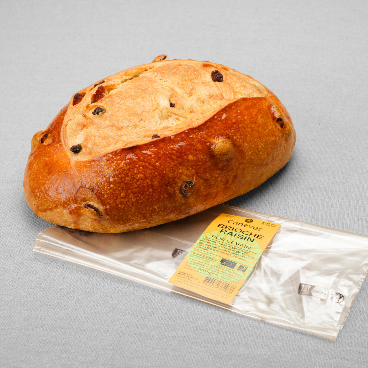 Brioche aux raisins au pur levain naturel