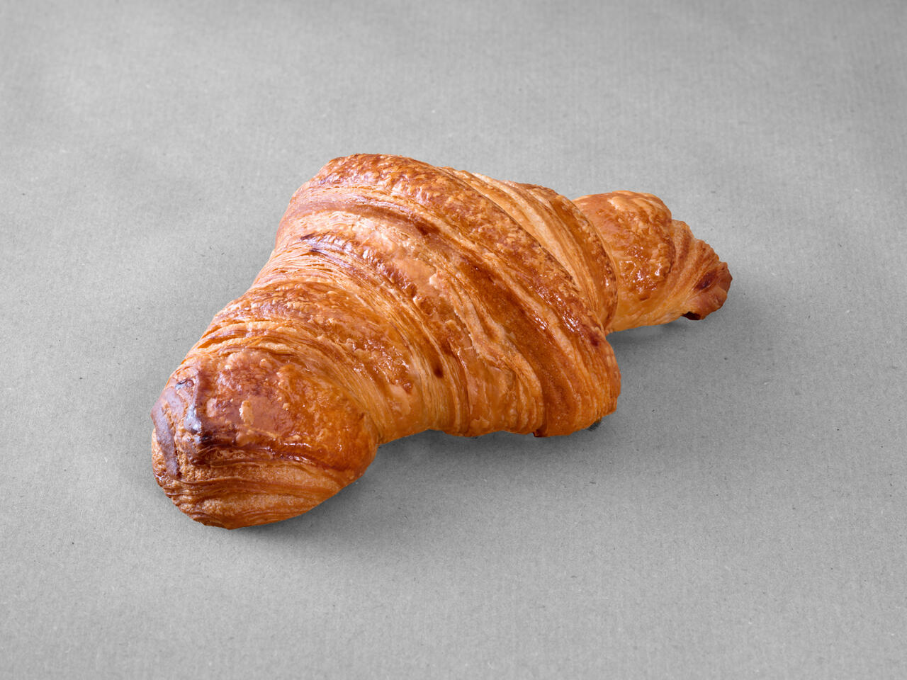 Croissant sur fond gris